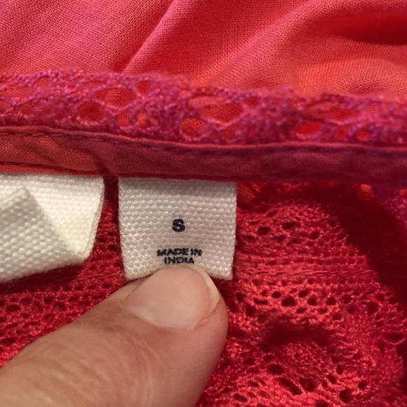 Gap Coral Cotton Top Size Small - Picture 8 of 13